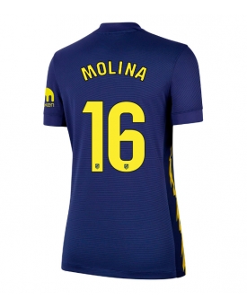 Billige Fotballdrakt Atletico Madrid Nahuel Molina #16 Replika Bortedrakt Dame 2025-26 Kortermet Billige Fotballdrakt Atletico Madrid Nahuel Molina #16 Replika Bortedrakt Dame 2025-26 Kortermet